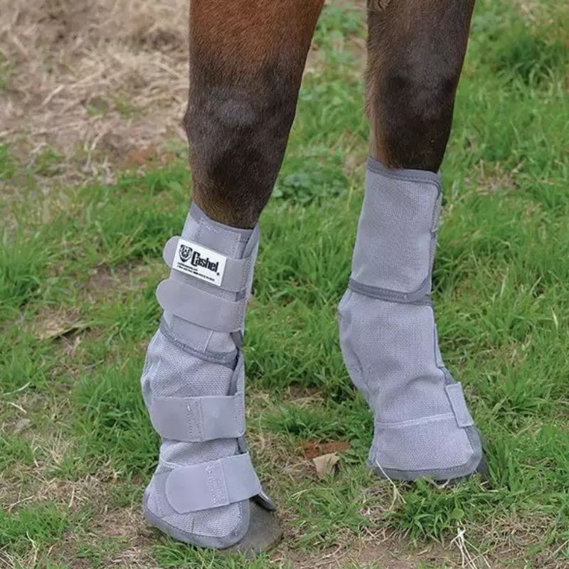 Guêtres anti-mouche cheval Cashel gris