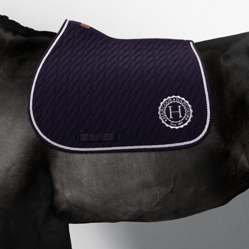 Tapis de selle cheval Caelius Harcour marine