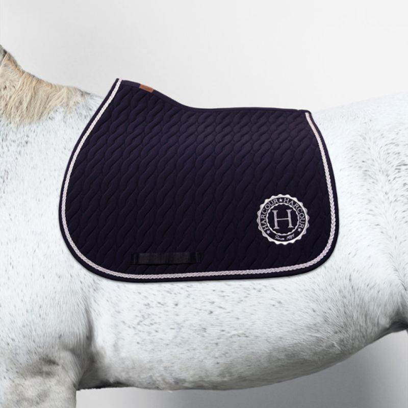 Tapis de selle cheval Caelius Harcour marine