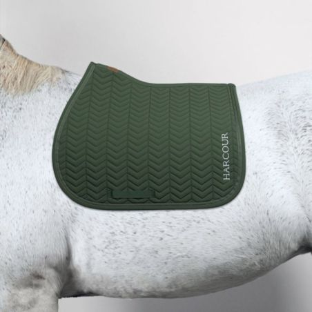 Tapis de selle cheval Cobalt Harcour vert trèfle
