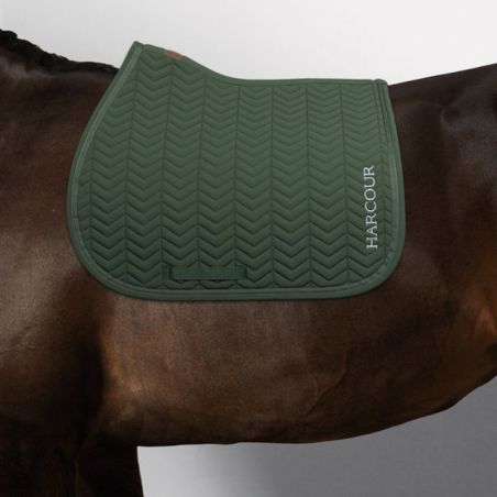 Tapis de selle cheval Cobalt Harcour vert trèfle