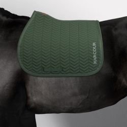 Tapis de selle cheval Cobalt Harcour vert trèfle