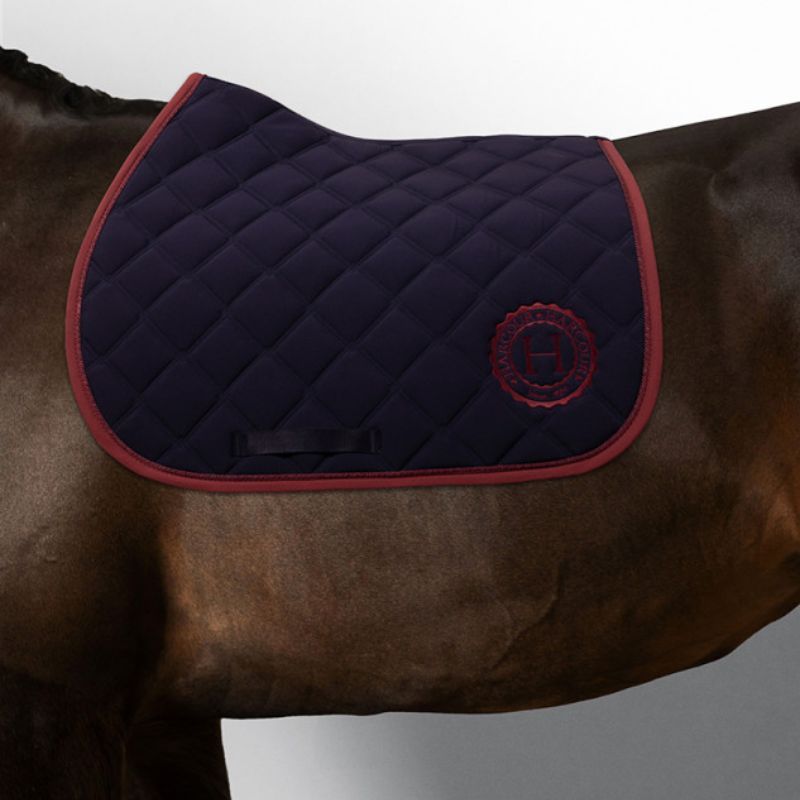 Tapis de selle cheval Chimène Harcour marine