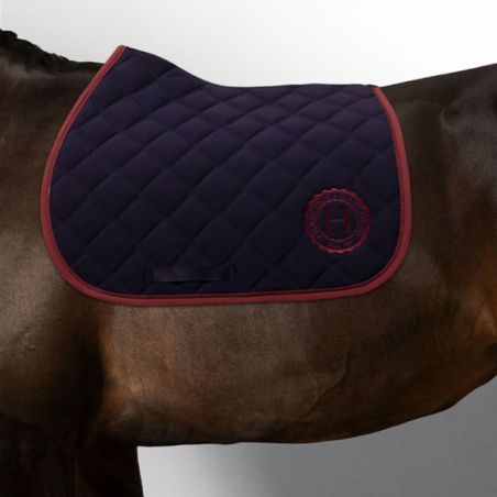 Tapis de selle cheval Chimène Harcour marine