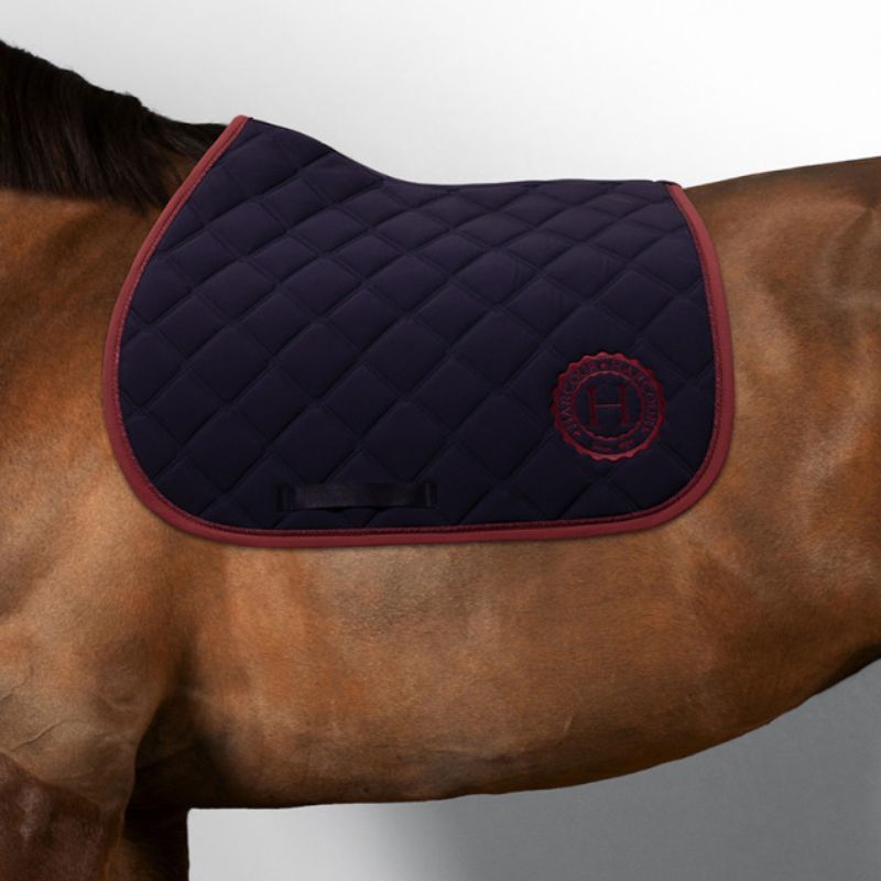 Tapis de selle cheval Chimène Harcour marine