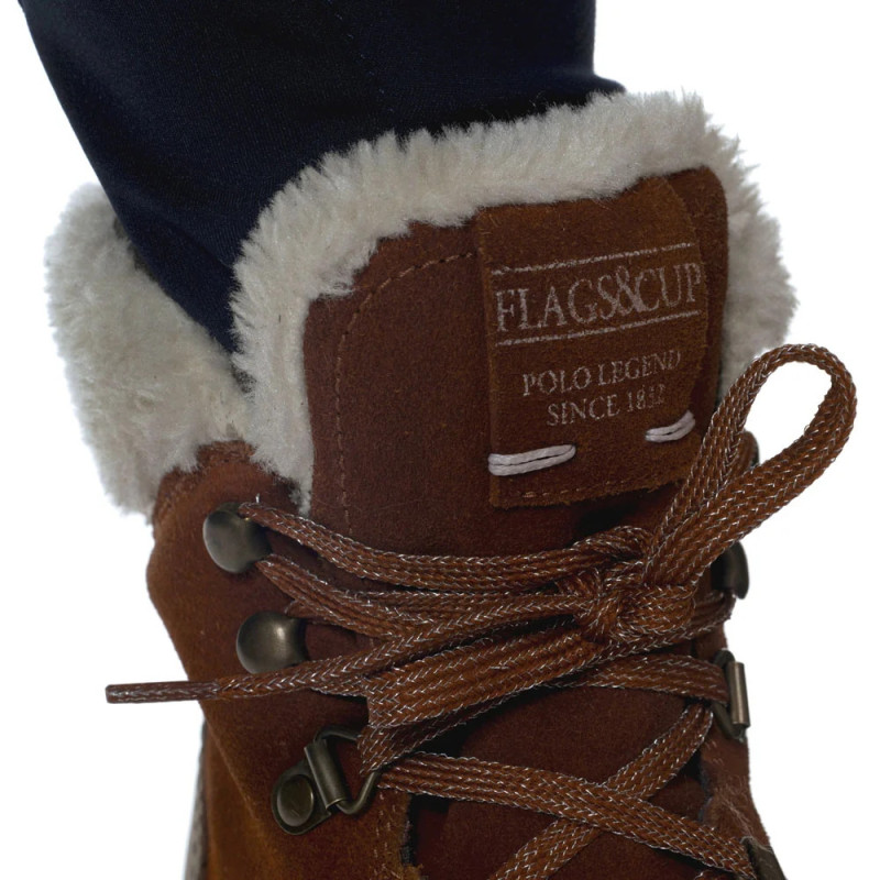 Boots équitation femme hiver Berga Flags&Cup rouille