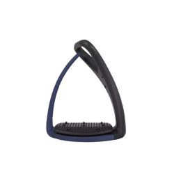 Etriers de sécurité équitation New Soft'Up Pro Freejump marine brillant