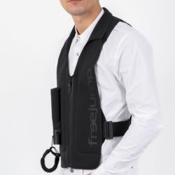 Gilet airbag équitation Tubeless Airvest Plume Freejump noir