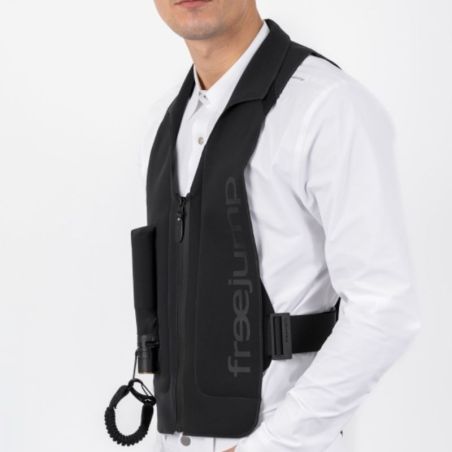 Gilet airbag équitation Tubeless Airvest Plume Freejump noir