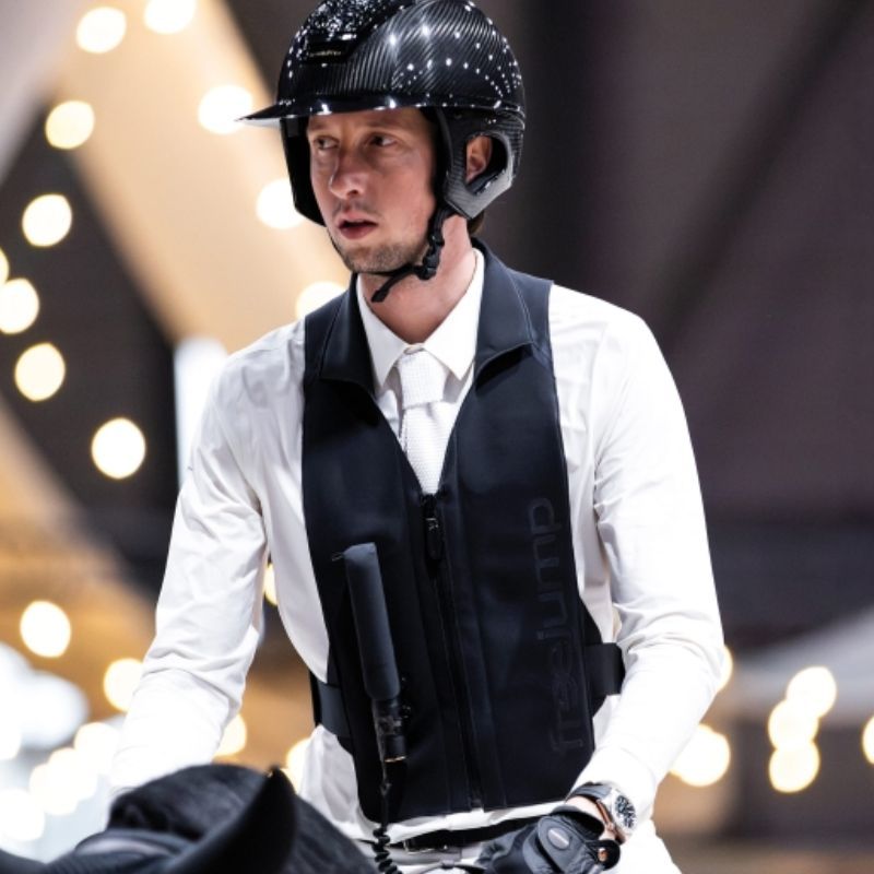 Gilet airbag équitation Tubeless Airvest Plume Freejump noir