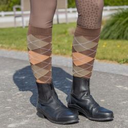 Chaussettes équitation Check Harry's Horse lot de 3 marron