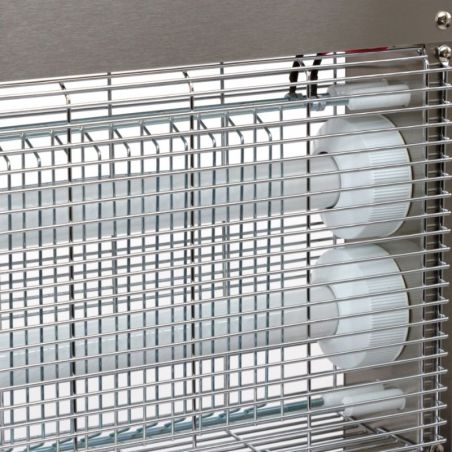 Tue-mouches électrique 2x15W IPX4 EcoKill Inox