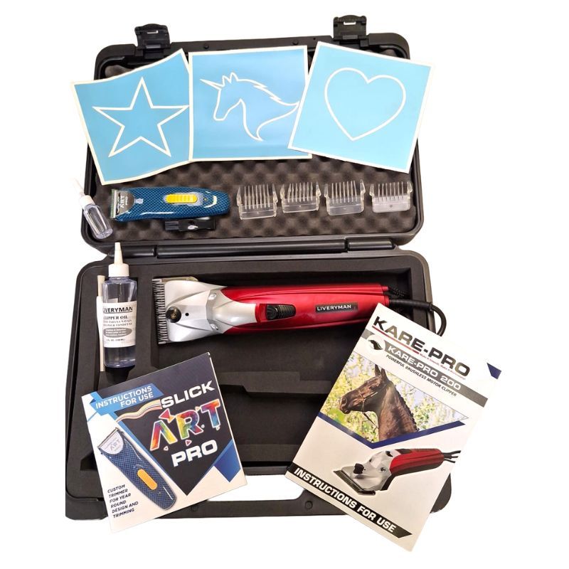 Pack tondeuses cheval Kare Pro 200 et Slick Liveryman