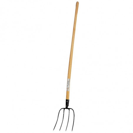 Fourche fumier acier 4 dents à soie La Gée