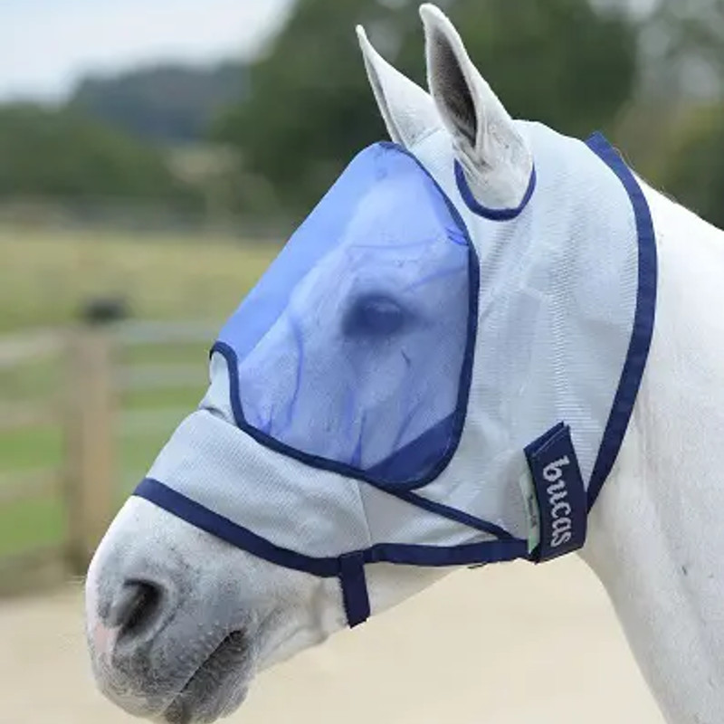 Masque anti mouche cheval anti UV Deluxe Bucas - Le Paturon