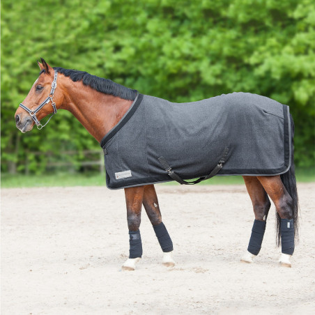 Chemise polaire cheval Esperia Two Comfort Waldhausen aimant noir - Le Paturon