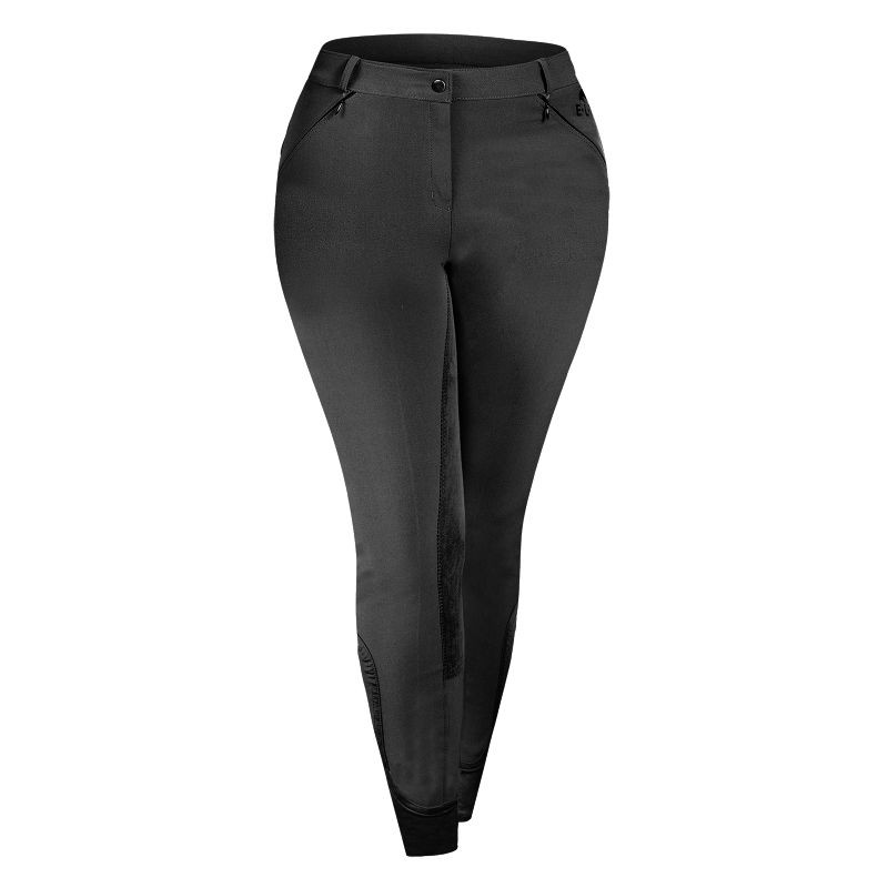 Pantalon équitation Dahlia Femme fond intégral grande taille brun boue noir - Le Paturon