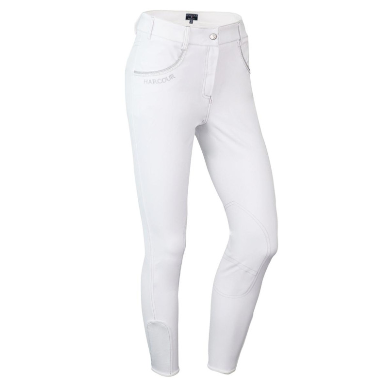 Pantalon équitation femme Harcour Sultane Rider blanc - Le Paturon