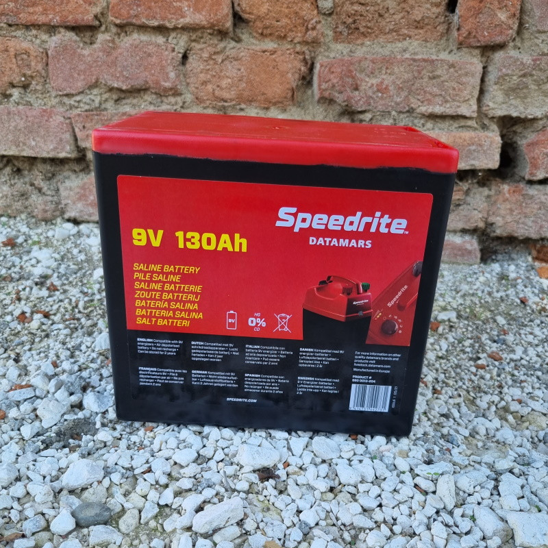 Pile saline 9V 130Ah Speedrite Speed Power clôture cheval - Le Paturon