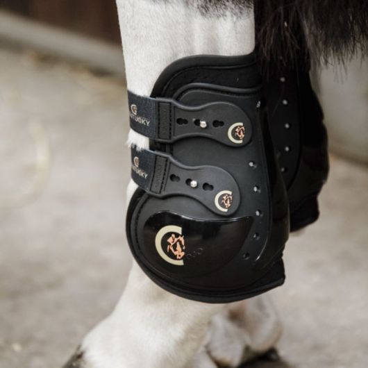 Protège-boulets cheval Kentucky Horsewear Elastic Moonboots Max 2 crochets - Le Paturon