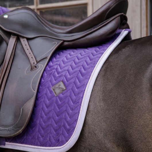 Tapis Velvet Contrast Kentucky Horsewear cheval - Le Paturon