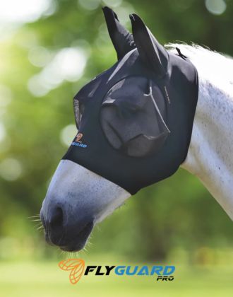 Masque anti-mouche cheval Flyguard Pro - Le Paturon Masque anti-mouche cheval Flyguard Pro - Le Paturon