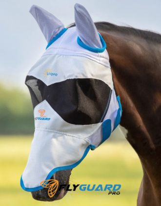 Masque anti-UV cheval Flyguard Pro - Le Paturon Masque anti-UV cheval Flyguard Pro - Le Paturon