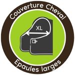 Icône couverture cheval épaules larges - Le Paturon