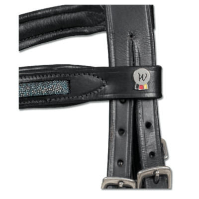 Bridon cheval Smaragd cuir X-line muserolle pull-back Waldhausen