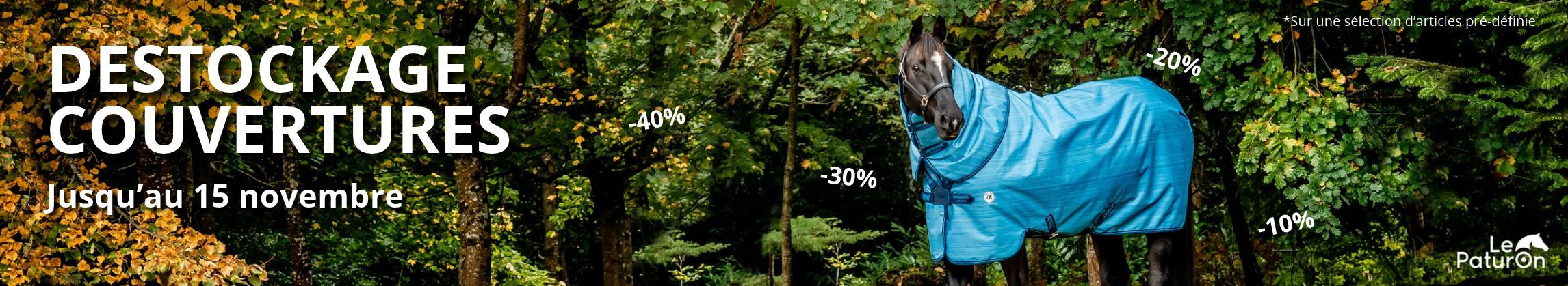 Déstockage couvertures cheval - Le Paturon