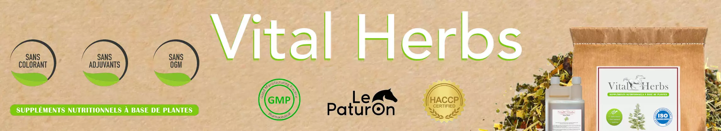 Vital Herbs - Phytohérapie cheval - Magasin équitation - Le Paturon
